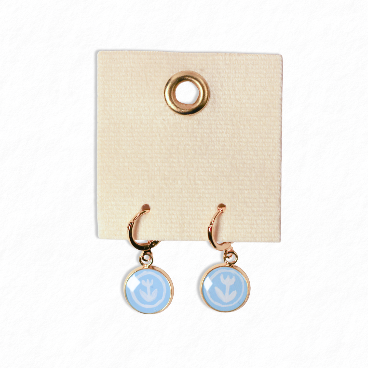 Blue Tulip Earrings