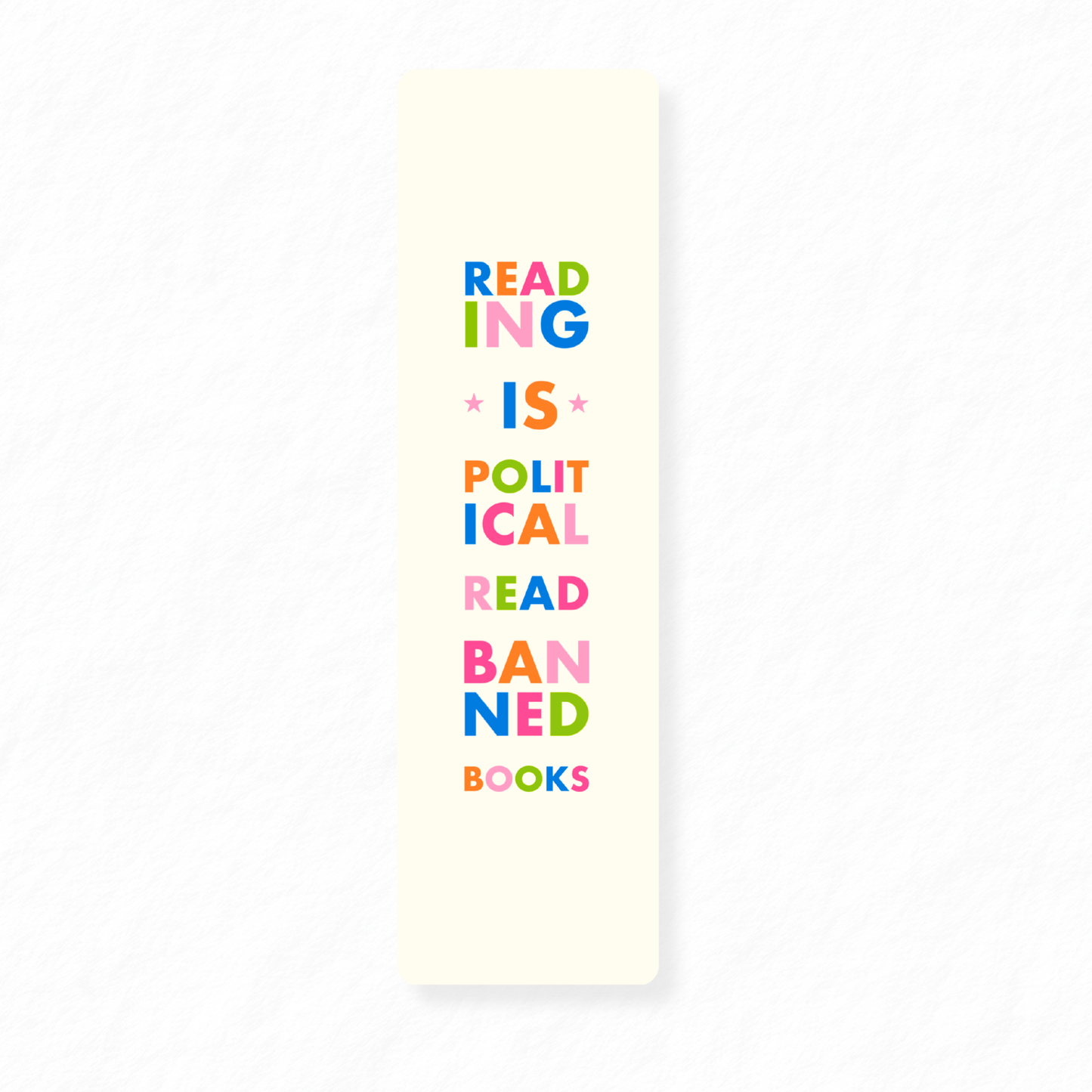 Reading is Political Bookmark