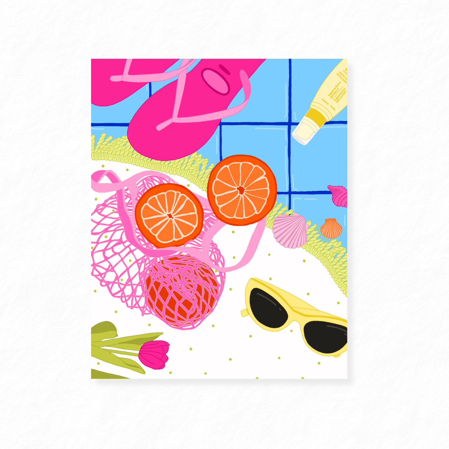 Pool Day Print