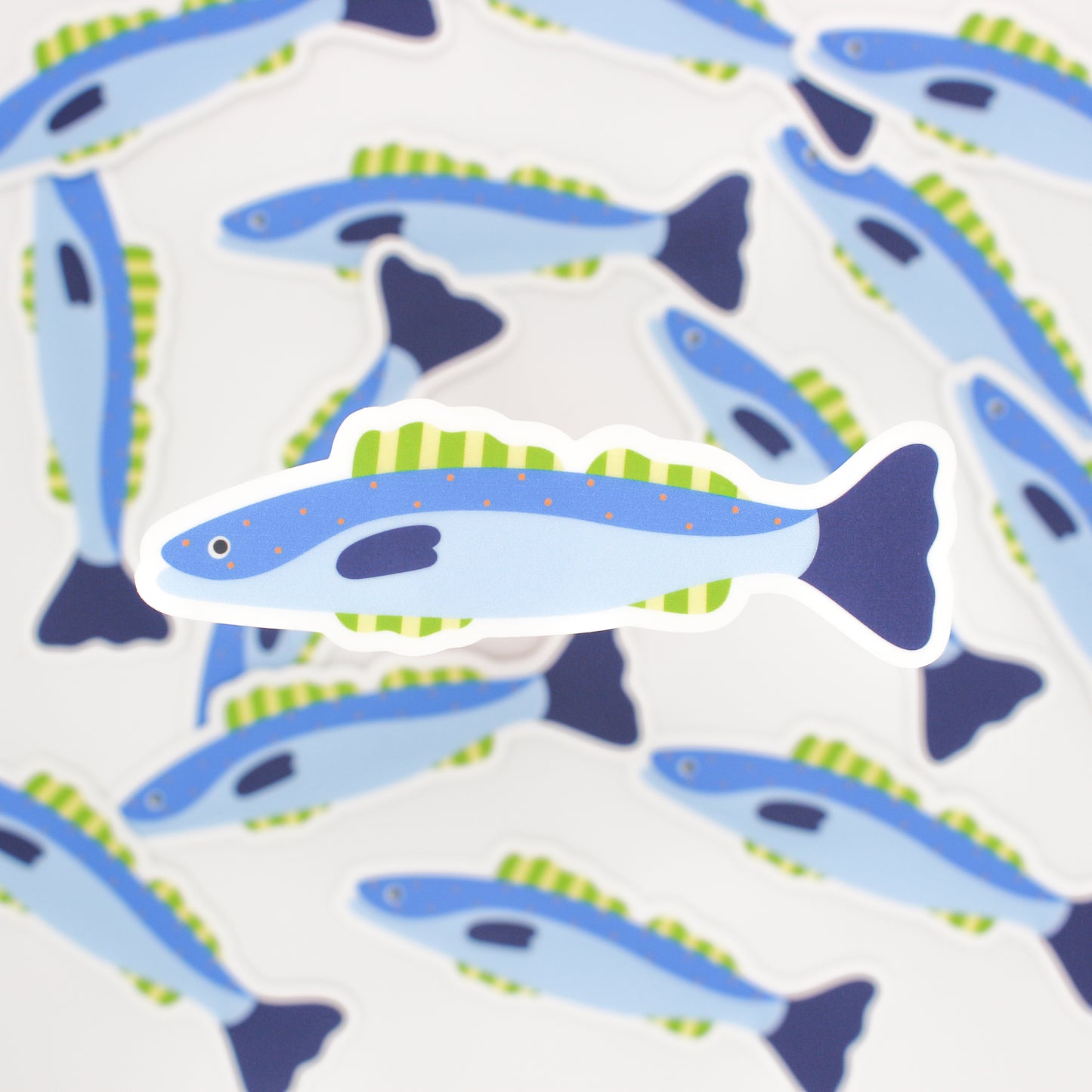 Blue Fish Sticker