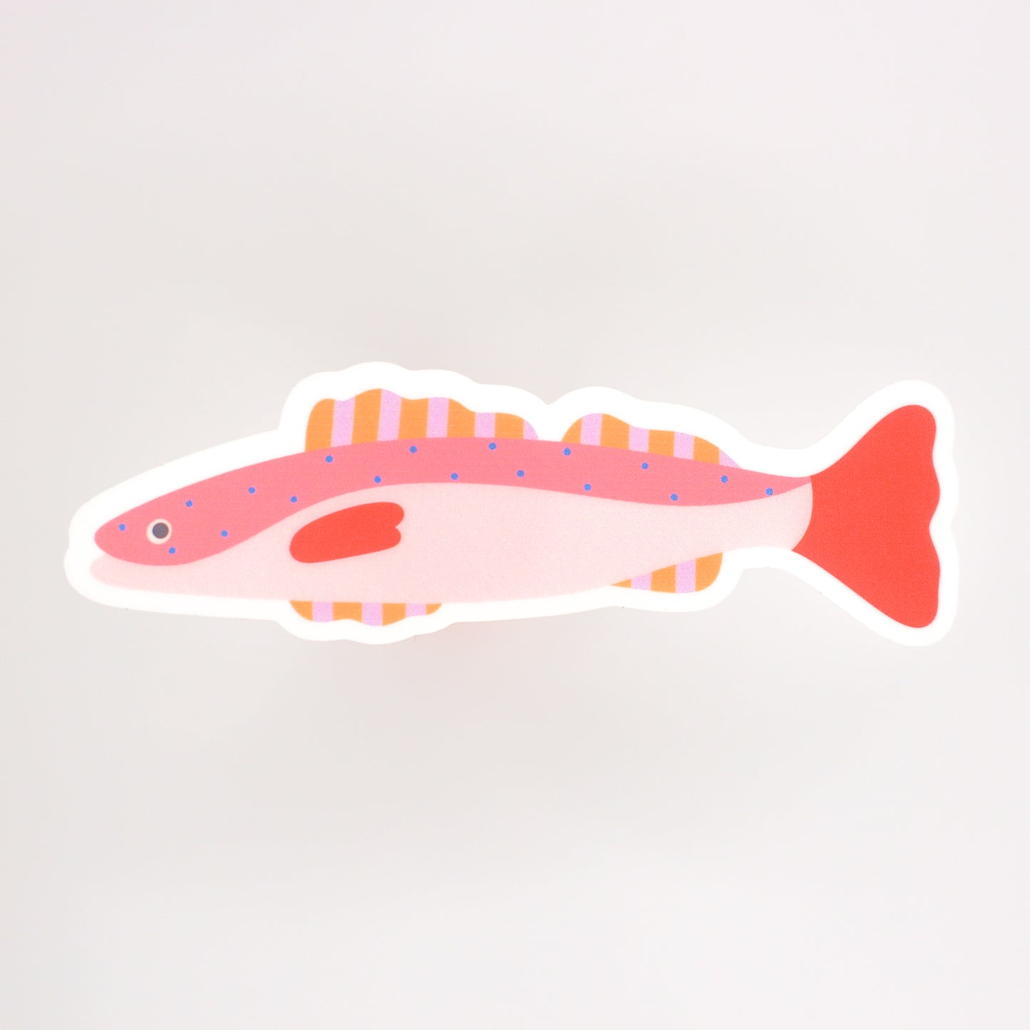 Pink Fish Sticker