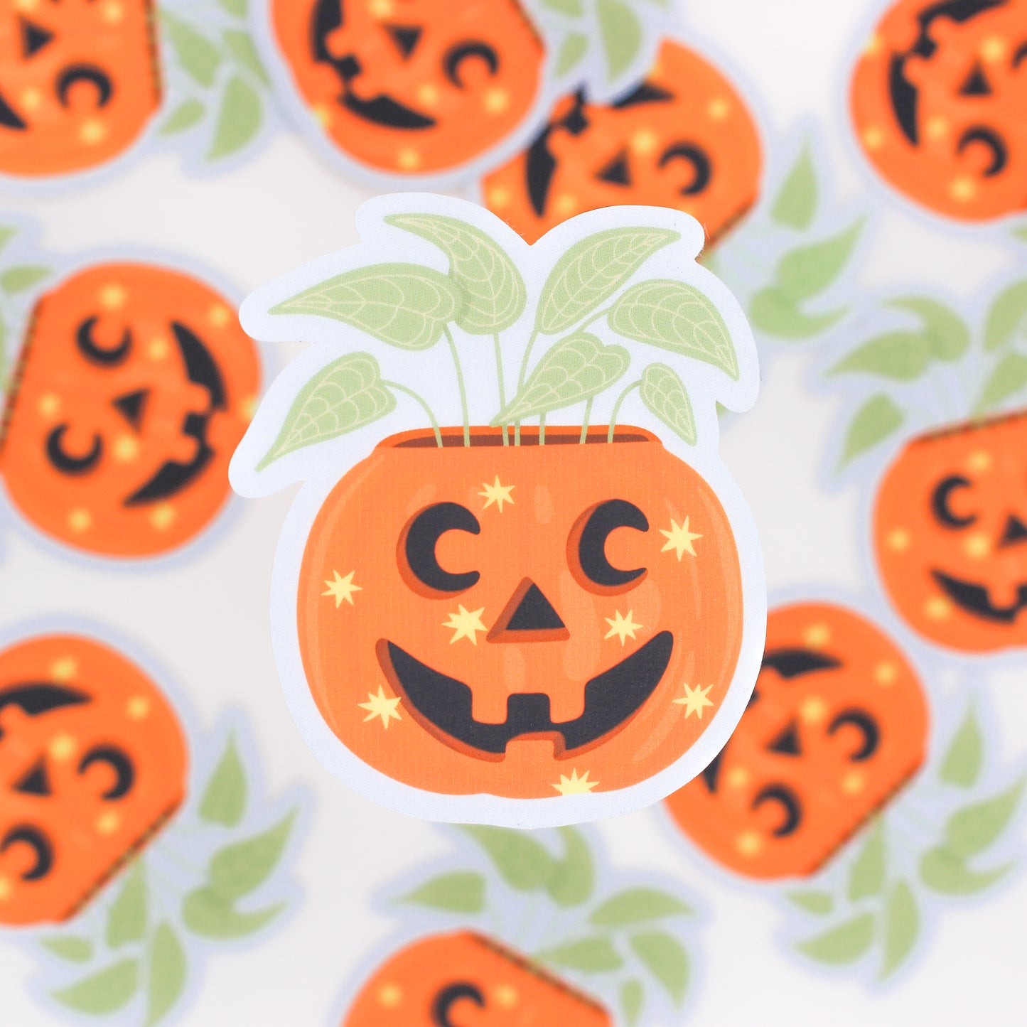Jack-o-planter Sticker
