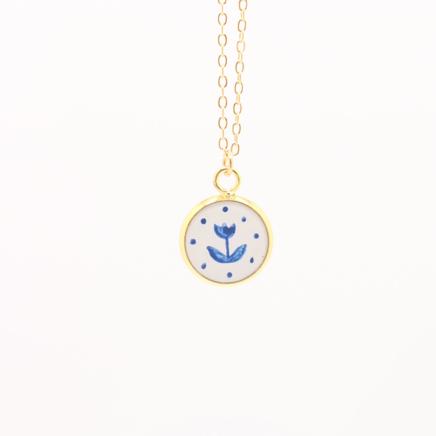 Blue Flower Necklace
