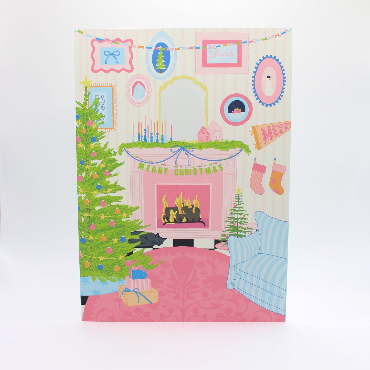 Christmas Fireplace Card