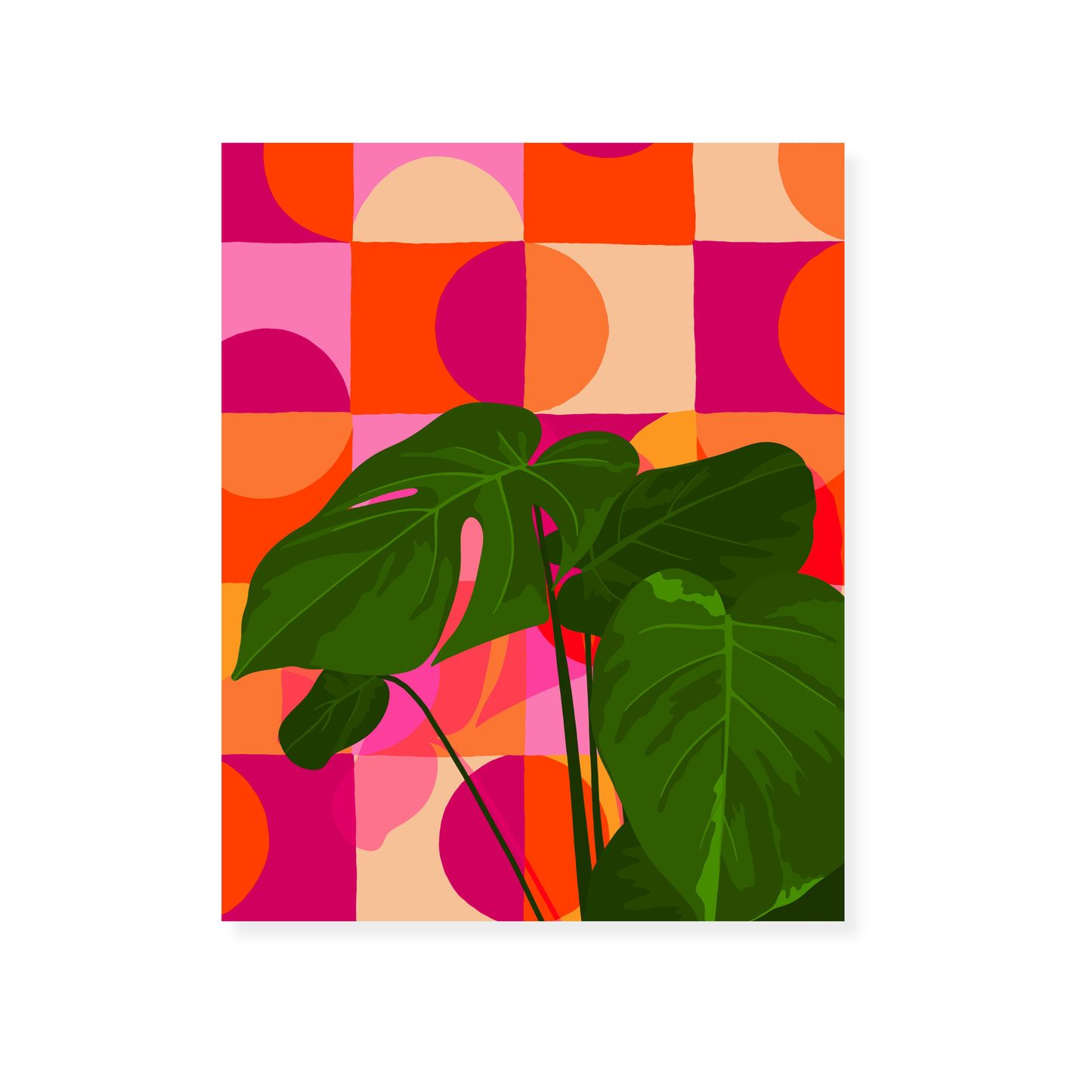 Retro Plant Print