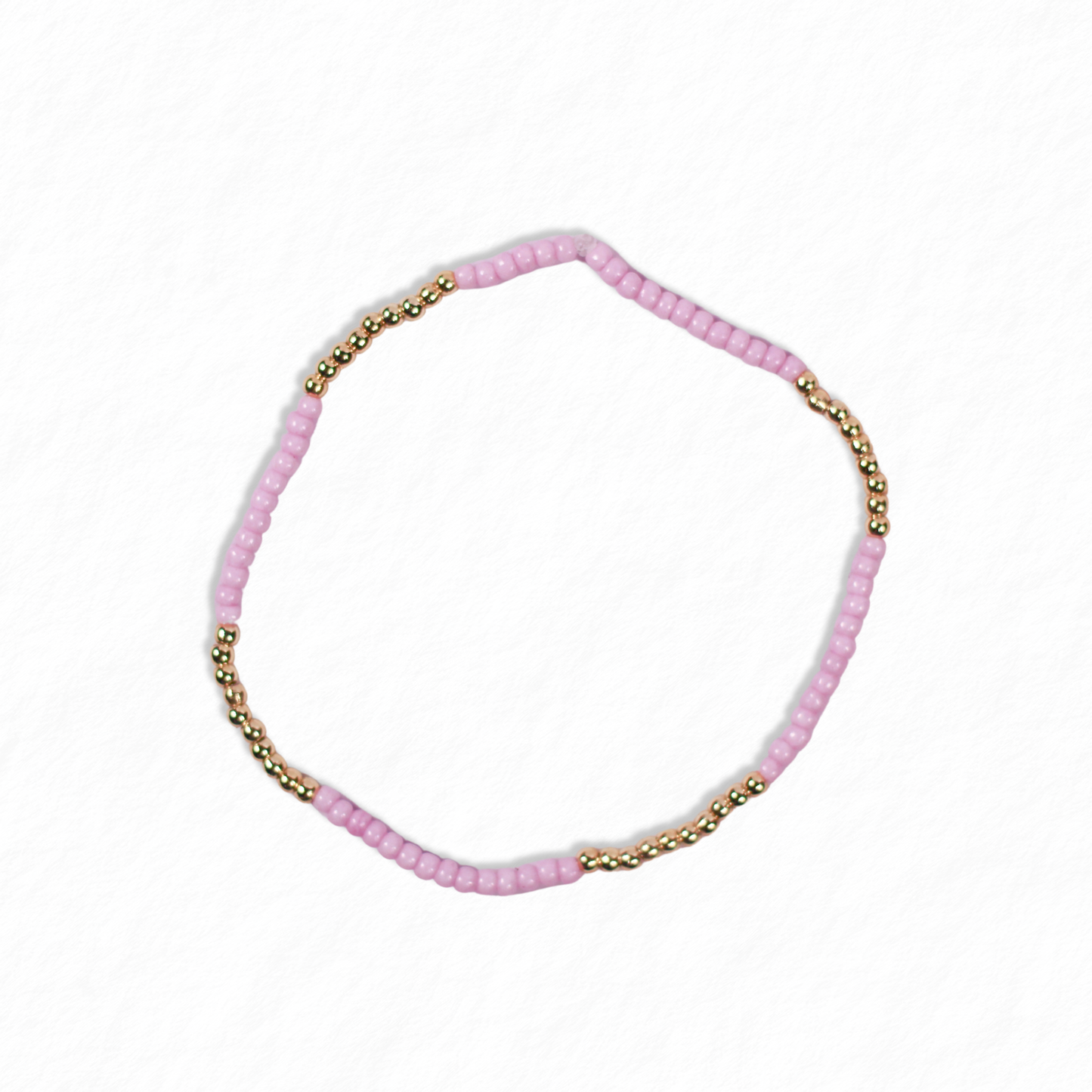 Orange Seed Bead Bracelet
