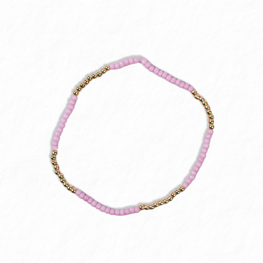 Purple Seed Bead Bracelet