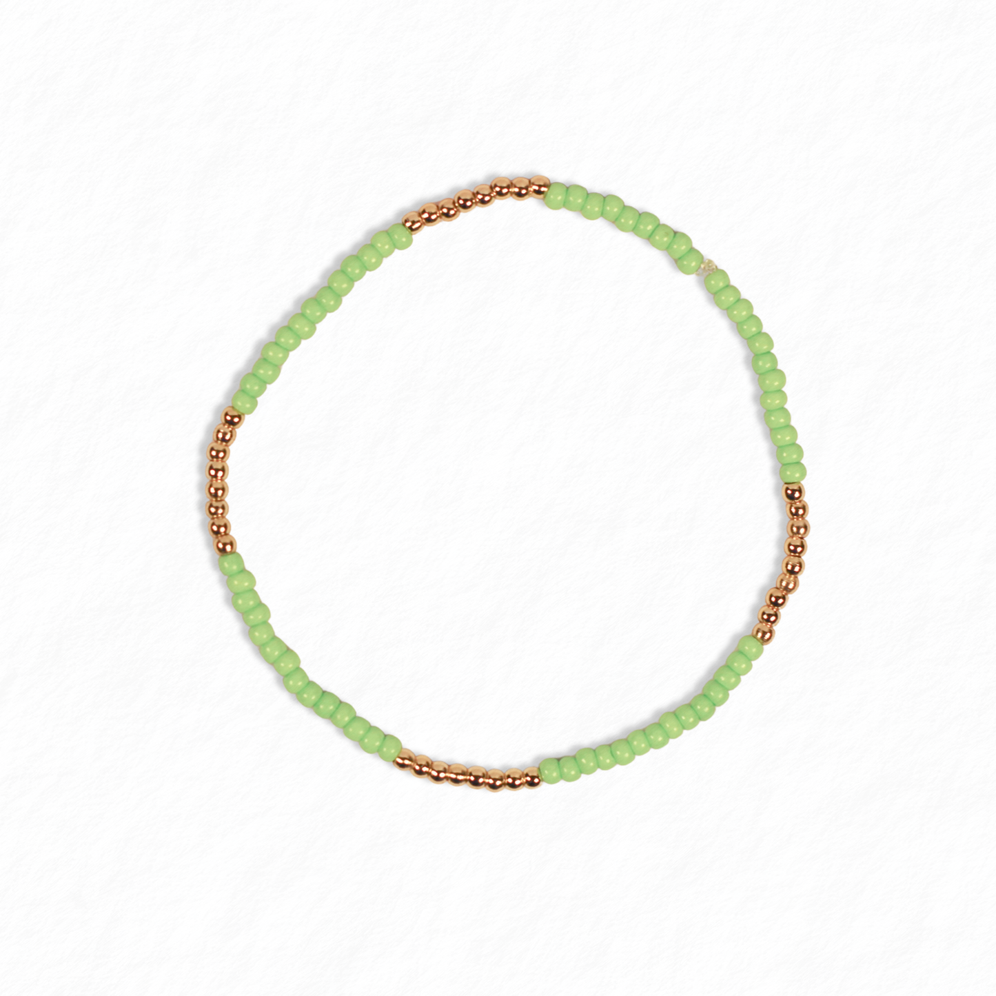 Orange Seed Bead Bracelet