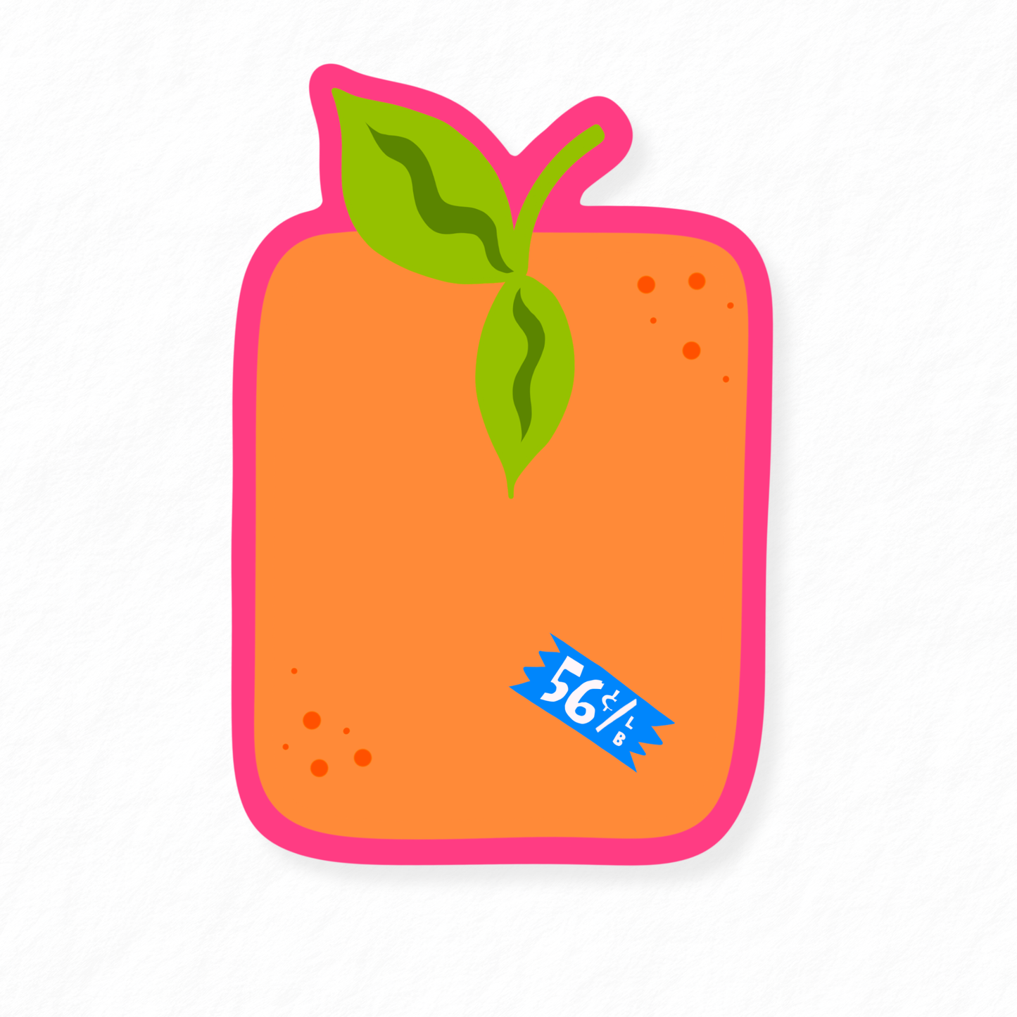 Orange Sticker