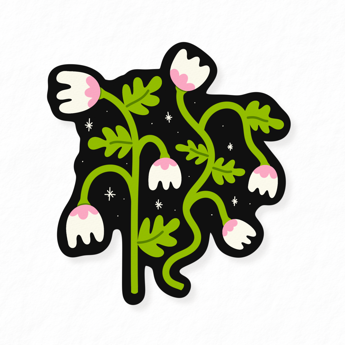 Flowers + Stars Sticker