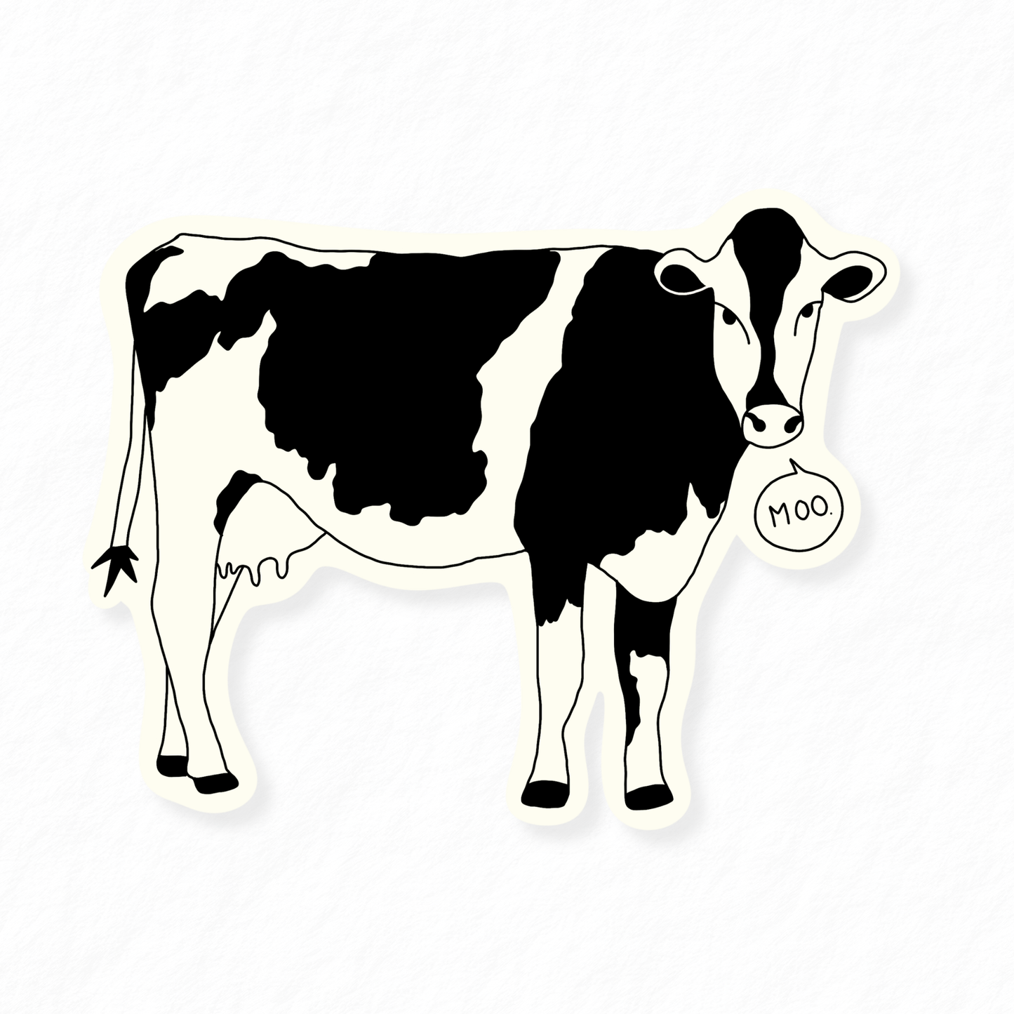 Moo Sticker