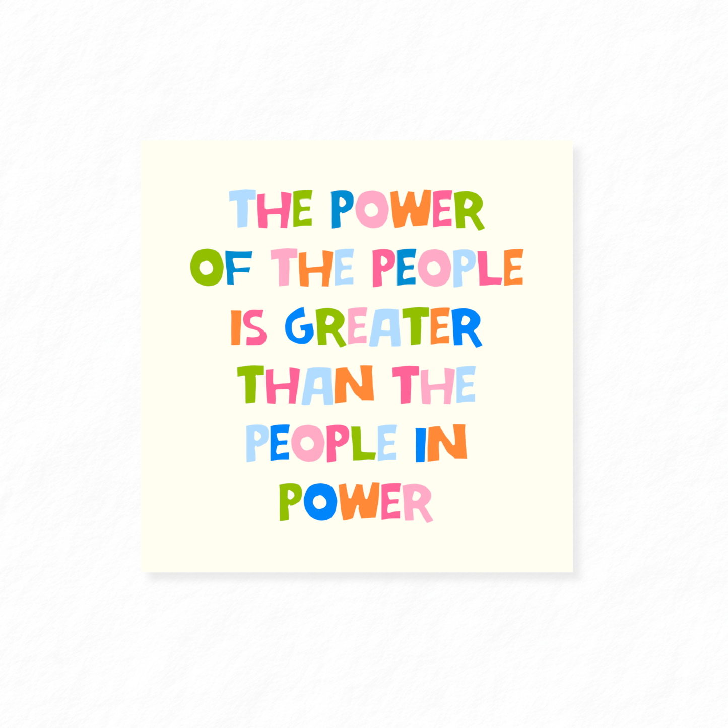 Power of the People Sticker