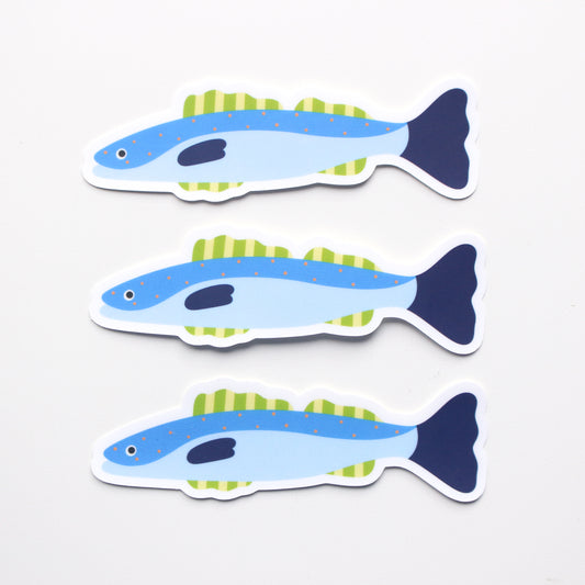 Blue Fish Sticker