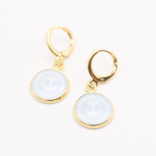 Blue Tulip Earrings