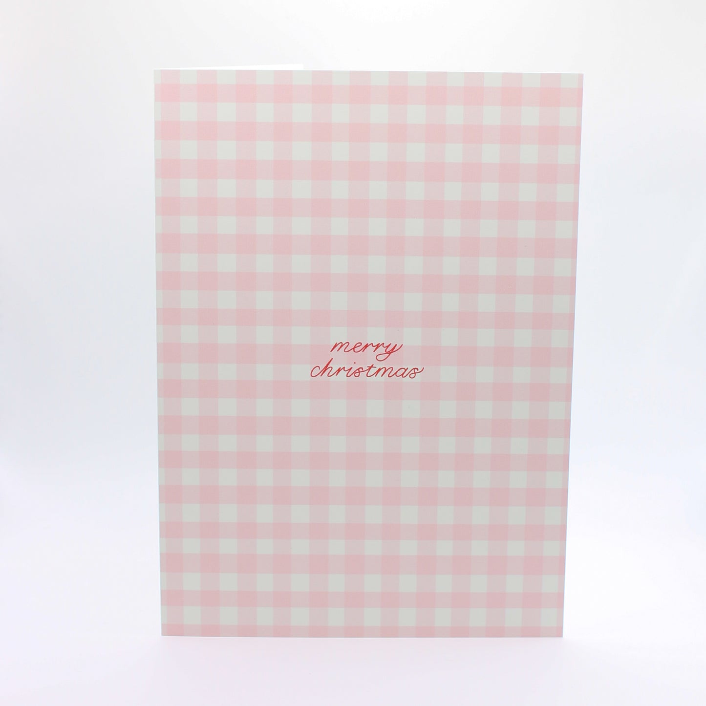 Pink Merry Christmas Card
