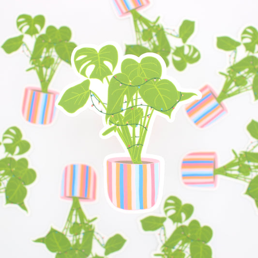 Christmas Plant Sticker
